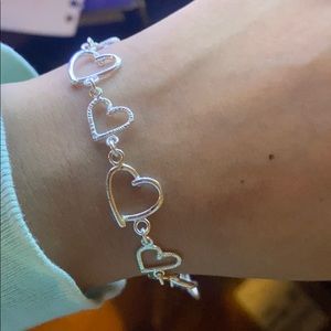 Giani Bernini Sterling Silver Heart Bracelet